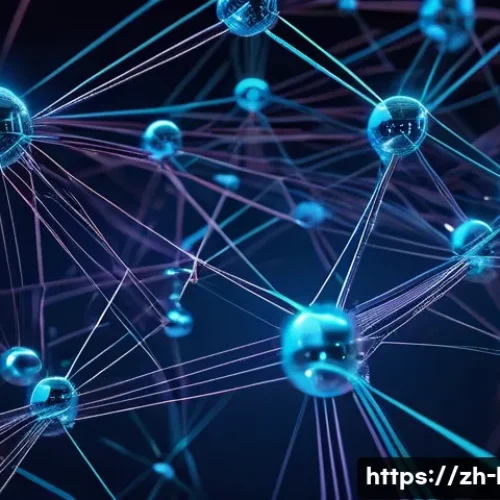 국어 의미론 개념 정리 - A detailed conceptual illustration of a semantic network in a modern digital style: nodes representi...